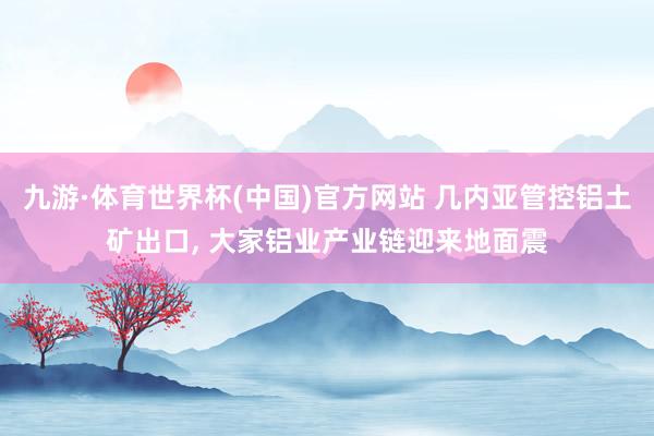 九游·体育世界杯(中国)官方网站 几内亚管控铝土矿出口, 大家铝业产业链迎来地面震