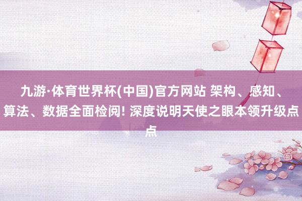 九游·体育世界杯(中国)官方网站 架构、感知、算法、数据全面检阅! 深度说明天使之眼本领升级点