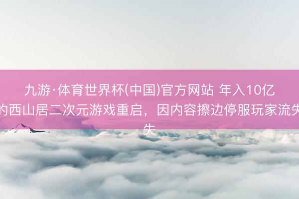 九游·体育世界杯(中国)官方网站 年入10亿的西山居二次元游戏重启,因内容擦边停服玩家流失