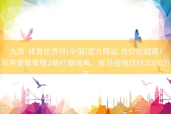 九游·体育世界杯(中国)官方网站 性价比超高!邓弗里斯孝敬2助打崩瑞典,皇马签他仅付2000万